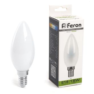 Лампа светодиодная Feron LB-717 Свеча E14 15W 230V 4000K, 38257