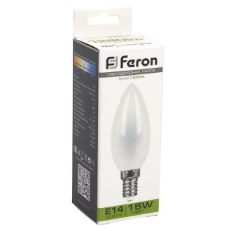 Лампа светодиодная Feron LB-717 Свеча E14 15W 230V 4000K, 38257
