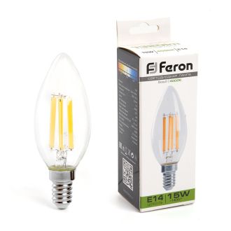 Лампа светодиодная Feron LB-717 Свеча E14 15W 230V 4000K, 38258