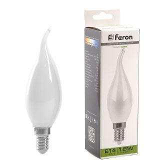 Лампа светодиодная Feron LB-718 Свеча на ветру E14 15W 230V 4000K, 38262