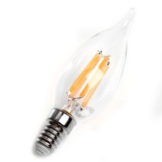 Лампа светодиодная Feron LB-718 Свеча на ветру E14 15W 230V 6400K, 38264
