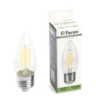 Лампа светодиодная Feron LB-713 Свеча E27 11W 230V 4000K, 38273