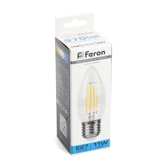 Лампа светодиодная Feron LB-713 Свеча E27 11W 230V 6400K, 38274