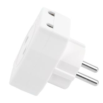 Разветвитель сетевой 3-местный компактный б/з STEKKER ADP10-16-20, 250В, 10A, IP20, белый, 39006