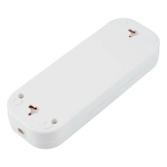 Розетка переносная разборная 3-местная б/з, STEKKER, PST10-300-20, 250В, 10A, IP20，белый, 39008