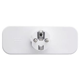 Разветвитель сетевой 3-местный с/з STEKKER ADP16-23-20, 250V, 16A, ABS пластик, белый, 39024
