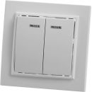 Выключатель 2-клавишный с индикатором STEKKER, PSW10-9002-01, 250В, 10А, серия Эрна, белый, 39042 Выключатель 2-клавишный с индикатором STEKKER, PSW10-9002-01, 250В, 10А, серия Эрна, белый, 39042