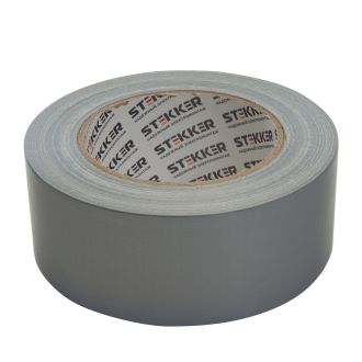 Армированная клейкая лента STEKKER INTP4-01748-40 0,17*48 мм, 40м, на тканевой основе, серый, 39142