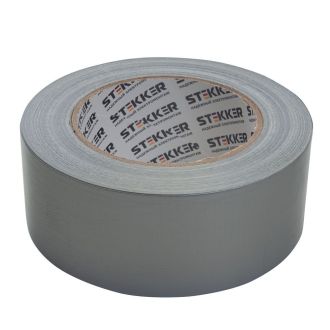 Армированная клейкая лента STEKKER INTP4-02148-40 0,21*48 мм, 40м, на тканевой основе, серый, 39143