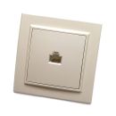 Розетка компьютерная 1-местная, STEKKER, PST00-9007-02, RJ-45, серия Эрна, слоновая кость, 39233 Розетка компьютерная 1-местная, STEKKER, PST00-9007-02, RJ-45, серия Эрна, слоновая кость, 39233