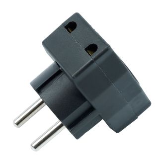 Разветвитель сетевой 3-местный компактный б/з STEKKER ADP10-16-20, 250V, 10A, черный, 39295