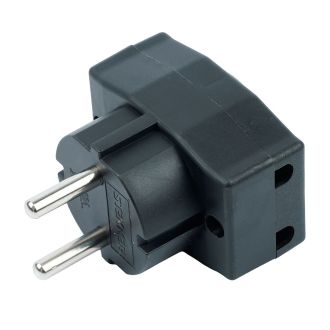 Разветвитель сетевой 3-местный компактный б/з STEKKER ADP10-16-20, 250V, 10A, черный, 39295