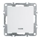 Выключатель 1-клавишный c индикатором (механизм), STEKKER, PSW10-9101-01, 250В, 10А, серия Эрна, белый, 39309 Выключатель 1-клавишный c индикатором (механизм), STEKKER, PSW10-9101-01, 250В, 10А, серия Эрна, белый, 39309