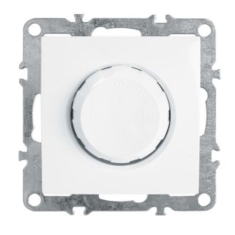 Выключатель диммирующий (механизм), STEKKER, PSW10-9106-01, 250В, 650W, серия Эрна, белый, 39313