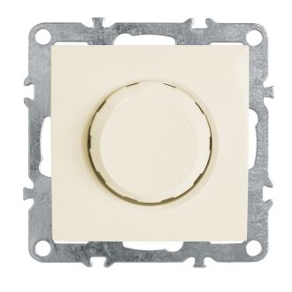 Выключатель диммирующий (механизм), STEKKER, PSW10-9106-02, 250В, 650W, серия Эрна, слоновая кость, 39324