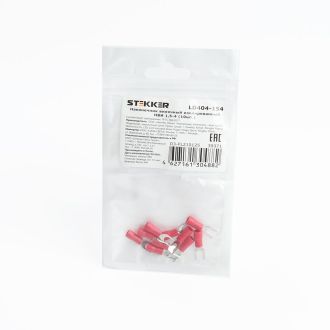 Наконечник вилочный изолированный НВИ 1,5-4, LD404-154 (DIY упаковка 10 шт), STEKKER, 39371