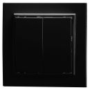Выключатель 2-клавишный STEKKER, PSW10-9004-03, 250V, 10А, серия Эрна, черный, 39473