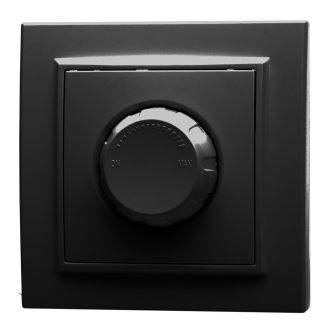 Выключатель диммирующий STEKKER, PSW10-9006-03, 250V, 650W, серия Эрна, черный, 39474