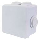 Коробка разветвительная STEKKER EBX30-01-65, 85*85*50 мм, 7 мембранных вводов, IP65, светло-серая, 39553