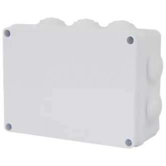 Коробка разветвительная STEKKER EBX30-03-65, 150*110*70 мм, 10 мембранных вводов, IP65, светло-серая, 39555