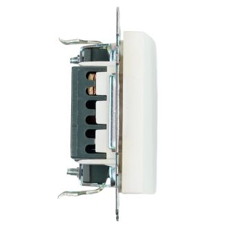 Переключатель 1-клавишный (механизм), STEKKER GLS10-7105-01, 250V, 10А, серия Катрин, белый, 39572