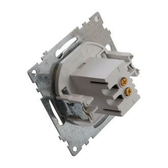 Розетка USB 2-местная (механизм), STEKKER GLS10-7115-03, 250B, 2,1А, серия Катрин, серебро, 39588