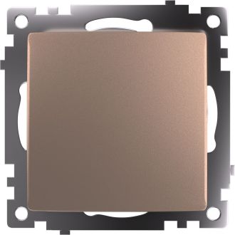 Выключатель 1-клавишный STEKKER GLS10-7103-02, 250В, 10А, серия Катрин, шампань, 39589