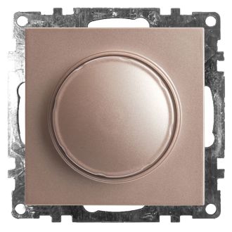 Выключатель диммирующий TRIAC(механизм), STEKKER GLS10-7106-02, 250V, 500W, серия Катрин, шампань, 39601