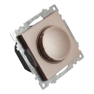 Выключатель диммирующий TRIAC(механизм), STEKKER GLS10-7106-02, 250V, 500W, серия Катрин, шампань, 39601