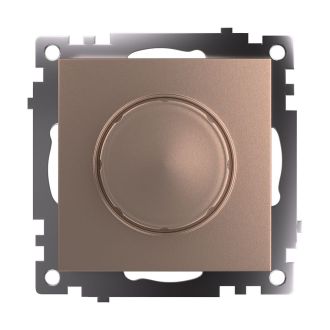 Выключатель диммирующий TRIAC(механизм), STEKKER GLS10-7106-02, 250V, 500W, серия Катрин, шампань, 39601