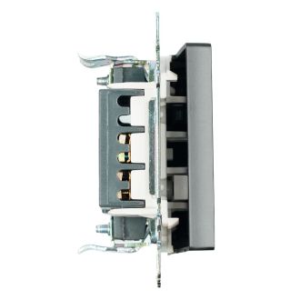 Переключатель 1-клавишный (механизм), STEKKER GLS10-7105-05, 250V, 10А, серия Катрин, черный, 39604