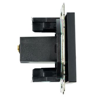 Розетка USB 2-местная (механизм), STEKKER GLS10-7115-05, 250B, 2,1А, серия Катрин, черный, 39616