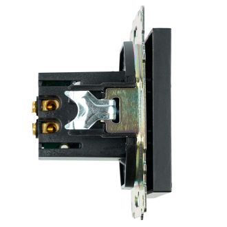 Розетка USB 2-местная (механизм), STEKKER GLS10-7115-05, 250B, 2,1А, серия Катрин, черный, 39616