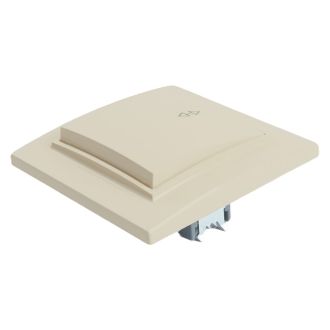 Переключатель 1-клавишный STEKKER PSW10-9005-02, 250В, 10А, серия Эрна, слоновая кость, 39618