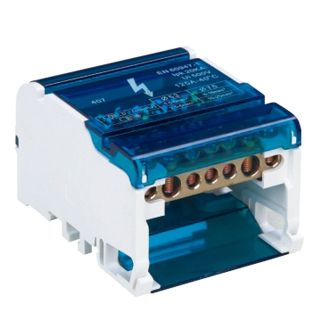 Шины на DIN-рейку в корпусе (кросс-модуль) 4х7 3L+PEN LD505-407, STEKKER, 39683