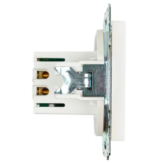 Розетка USB 2-местная (механизм), STEKKER GLS10-7115-01, 250B, 2,1А, серия Катрин, белый, 39686