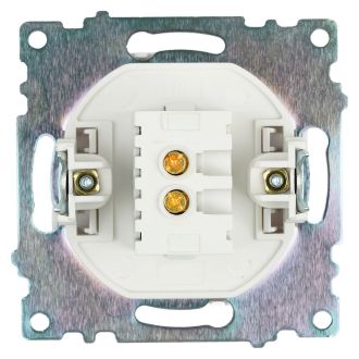 Розетка USB 2-местная (механизм), STEKKER GLS10-7115-01, 250B, 2,1А, серия Катрин, белый, 39686