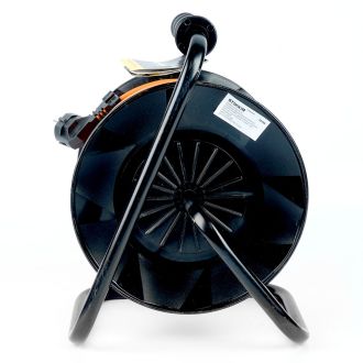 Удлинитель на пластиковой катушке Stekker STD02-41-50 50м, 4 гнезда с/з 3*1, оранжевый, серия Standart (UG), 39709