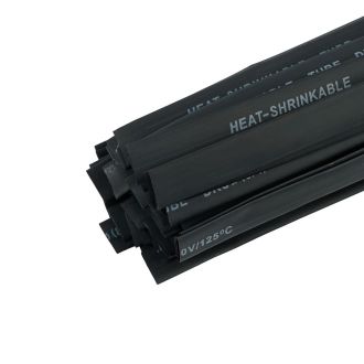 Термоусадочная трубка STEKKER HST-1260-100BK, длина 100 см., коэф. усадки 2:1, черный, 39733 (комплект 50 шт.)