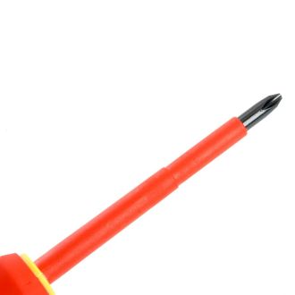 Отвертка крестовая диэлектрическая STEKKER Ph 2 х 100 мм, SDE-PH2-100, 39766