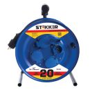 Удлинитель на металлической катушке с/з 4-местный Stekker, PRF02-31-20, 20м, 3*1,5, серия Professional, синий, 39785 Удлинитель на металлической катушке с/з 4-местный Stekker, PRF02-31-20, 20м, 3*1,5, серия Professional, синий, 39785