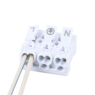 Клемма монтажная STEKKER, LD294-4003, для подключения фазных проводников, 3 контактные группы (3 ввода, 3 вывода на полюс), 39789