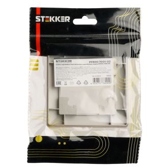 Рамка STEKKER, PFR00-7001-02 1-местная, пластик, серия Катрин, шампань, 39802
