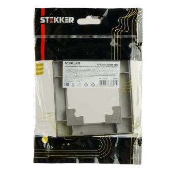 Рамка STEKKER, PFR00-7001-06 1-местная, пластик, серия Катрин, графит, 39807