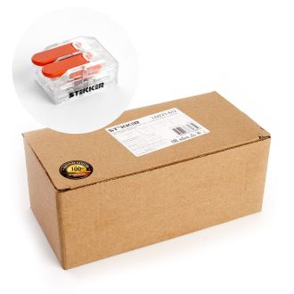 Универсальная компактная клемма 2-проводная STEKKER, LD221-612, 39863 (комплект 100 шт.)