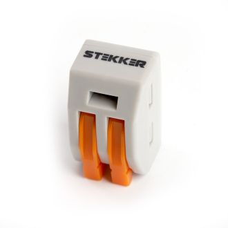 Клемма строительно-монтажная 2-проводная STEKKER, LD222-612, 39866 (комплект 50 шт.)
