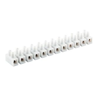 Зажим винтовой изолированный 450В, 10А, 12 пар, полиамид DIY, STEKKER LD225-10A, 39890