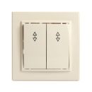 Переключатель 2-клавишный STEKKER PSW10-9008-02, 250В, 10А, серия Эрна, слоновая кость, 39920 Переключатель 2-клавишный STEKKER PSW10-9008-02, 250В, 10А, серия Эрна, слоновая кость, 39920