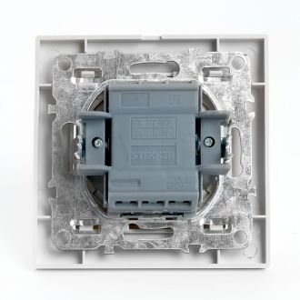 Выключатель 3-клавишный STEKKER PSW10-9007-01, 250В, 10А, серия Эрна, белый, 39922