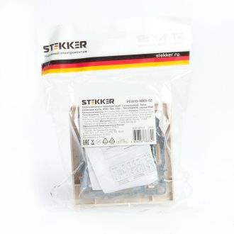 Переключатель перекрестный 1-клавишный STEKKER PSW10-9009-02, 250В, 10А, серия Эрна, слоновая кость, 39926